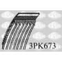 3PK673 SASIC Поліклиновий ремінь