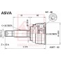 MT-09 ASVA Шарнирный комплект, Привідний вал