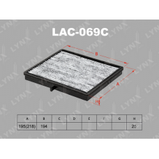 LAC-069C LYNXauto Фільтр повітря у внутрішньому просторі