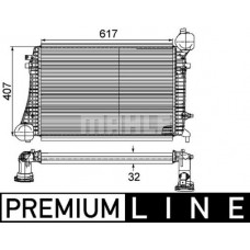 CI 167 000P MAHLE Интеркулер