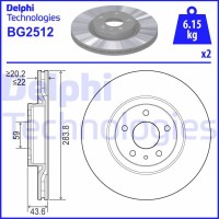 BG2512 DELPHI Гальмівний диск
