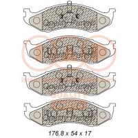 704-21050G IAP QUALITY PARTS КомплеК т гальмівних колодок, дискове гальмо