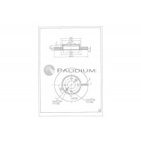 P330-242 ASHUKI by Palidium Гальмівний диск