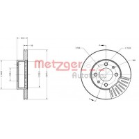 6110618 METZGER Гальмівний диск