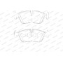 WBP23935A WAGNER Комплект гальмівних колодок дисковий гальм