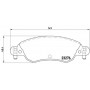 P 61 070 BREMBO Комплект гальмівних колодок дисковий гальм