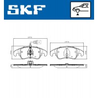 VKBP 80053 E SKF КомплеК т гальмівних колодок, дискове гальмо