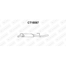 CT15587 VENEPORTE Середній глушник вихлопних газів