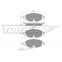 TX 16-97 TOMEX Brakes КомплеК т гальмівних колодок, дискове гальмо