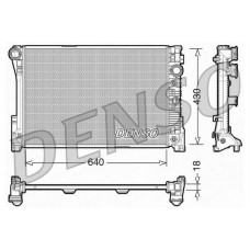 DRM17005 DENSO Радіатор охолодження двигуна