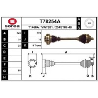 T78254A EAI Привідний вал