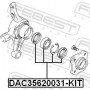 DAC35620031-KIT FEBEST Комплект підшипника ступиці колеса