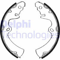 LS1456 DELPHI Комплект гальмівних колодок