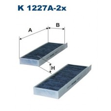 Фільтр повітря у внутрішньому просторі FILTRON K 1227A-2x