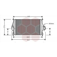 09004050 VAN WEZEL Интеркулер