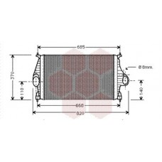 09004050 VAN WEZEL Интеркулер