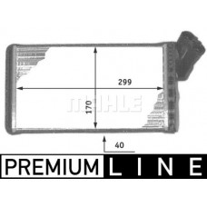 AH 104 000P MAHLE Теплообмінник обігрів салону