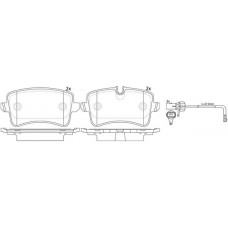 FP1386E FIT Комплект гальмівних колодок дисковий гальм