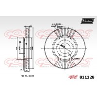 811128 MAXTECH Гальмівний диск