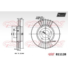 811128 MAXTECH Гальмівний диск