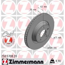 250.5708.20 ZIMMERMANN Гальмівний диск