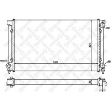 10-25003-SX STELLOX Радіатор охолодження двигуна