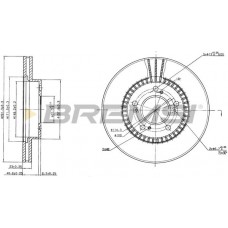CD6829V BREMSI Гальмівний диск