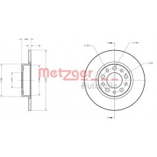 6110413 METZGER Гальмівний диск