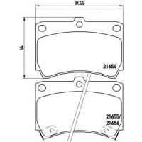 P 49 016 BREMBO КомплеК т гальмівних колодок, дискове гальмо