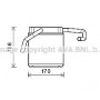 FD6607 AVA QUALITY COOLING Теплообмінник обігрів салону