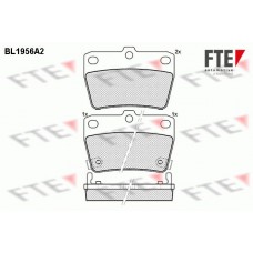 BL1956A2 FTE Комплект гальмівних колодок дисковий гальм