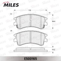 E500165 MILES Комплект гальмівних колодок дисковий гальм