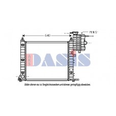 120082N AKS DASIS Радіатор охолодження двигуна