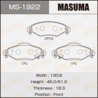 MS-1922 MASUMA Комплект гальмівних колодок