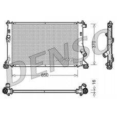 DRM10076 DENSO Радіатор охолодження двигуна