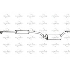 P3478 FENNO Середній глушник вихлопних газів