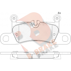 RB1987 R BRAKE Комплект гальмівних колодок дисковий гальм