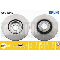 6064275 GIRLING Гальмівний диск