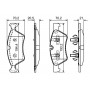 0 986 494 165 BOSCH Комплект гальмівних колодок дисковий гальм