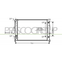 AD017R009 PRASCO Радіатор охолодження двигуна