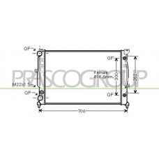 AD017R009 PRASCO Радіатор охолодження двигуна