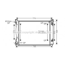 AI2236 AVA QUALITY COOLING Радіатор охолодження двигуна