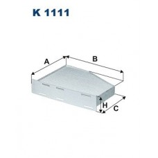 K 1111 FILTRON Фільтр повітря у внутрішньому просторі