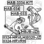 HAB-3334-KIT FEBEST Ремкомплект, поперечный Важіль підвіски