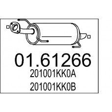 01.61266 MTS Глушник вихлопних газів кінцевий