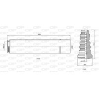 DCK5037.04 OPEN PARTS Пилозахисний комплект амортизатор