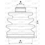 SJK7167.00 OPEN PARTS Комплект пыльника, Привідний вал
