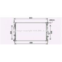 FD2628 AVA QUALITY COOLING Радіатор охолодження двигуна