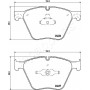 PA-0129AF JAPANPARTS Комплект гальмівних колодок дисковий гальм