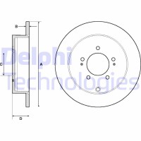 BG4161C DELPHI Гальмівний диск